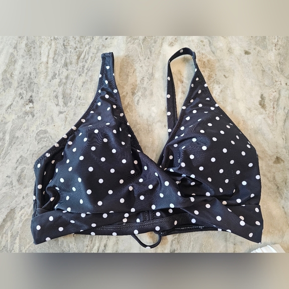 NEW! Aqua Eve Polka Dot Bikini Set - Black & White | Size Medium - Picture 2 of 10
